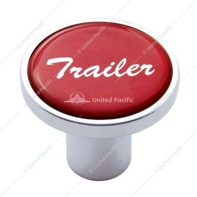 &quot;Trailer&quot; Air Valve Knob - Red Glossy Sticker