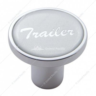 &quot;Trailer&quot; Air Valve Knob - Silver Glossy Sticker