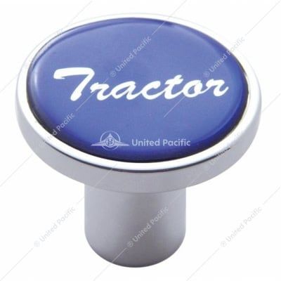 &quot;Tractor&quot; Air Valve Knob - Blue Glossy Sticker