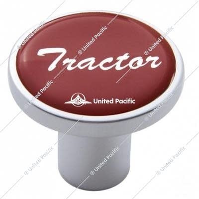 &quot;Tractor&quot; Air Valve Knob - Red Glossy Sticker