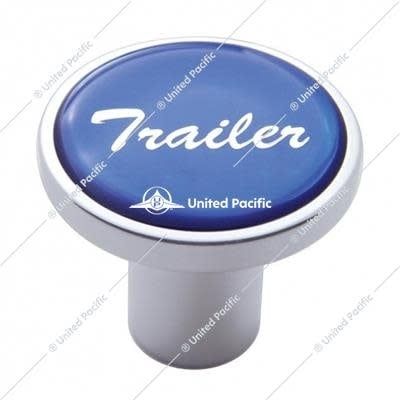 &quot;Trailer&quot; Air Valve Knob - Blue Glossy Sticker