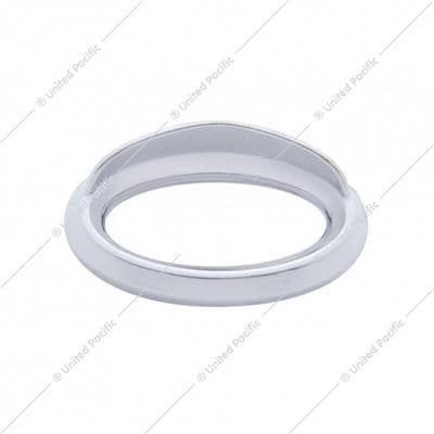Chrome Bezel For 1-3/4&quot; X 3/4&quot; Peterbilt Glove Box Emblem
