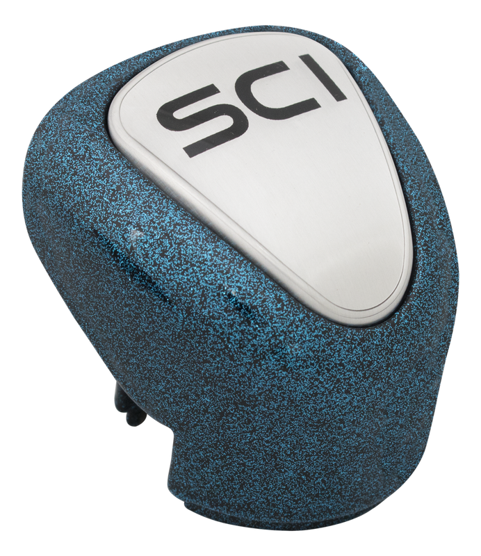 Gear Shift Knob Cover - OEM Style 13/18 - Black Base with Blue Sparkles