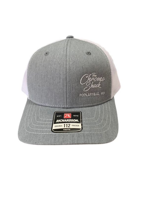 The Chrome Shack Hat - Youth Edition Heather Grey/White