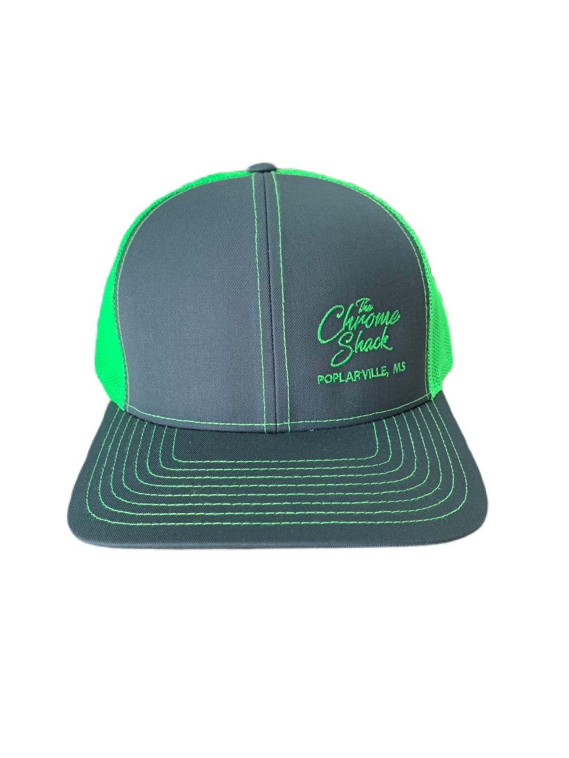 The Chrome Shack Hat - Graphite/Neon Green