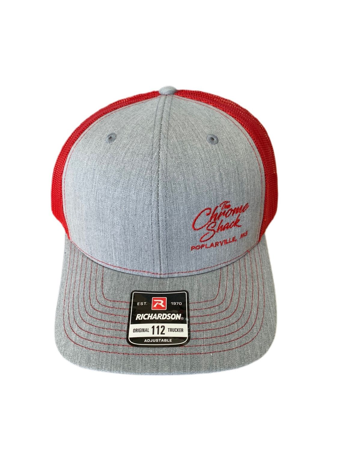The Chrome Shack Hat - Heather Grey/Red