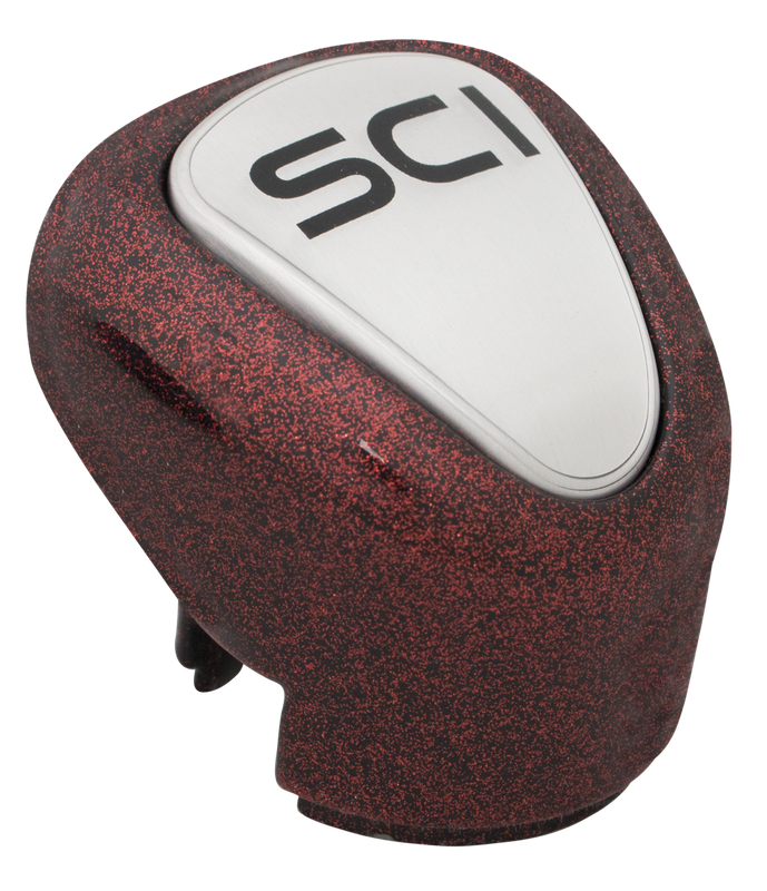 Gear Shift Knob Cover - OEM Style 13/18 - Black Base with Red Sparkles