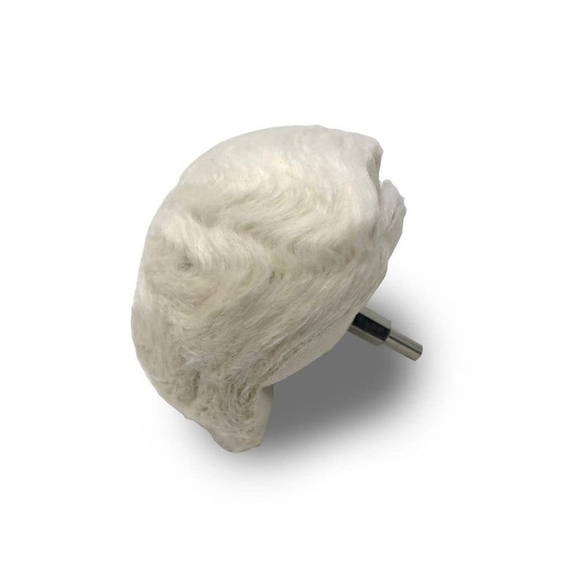 4" Goblet Buff Round End Shank Mounted