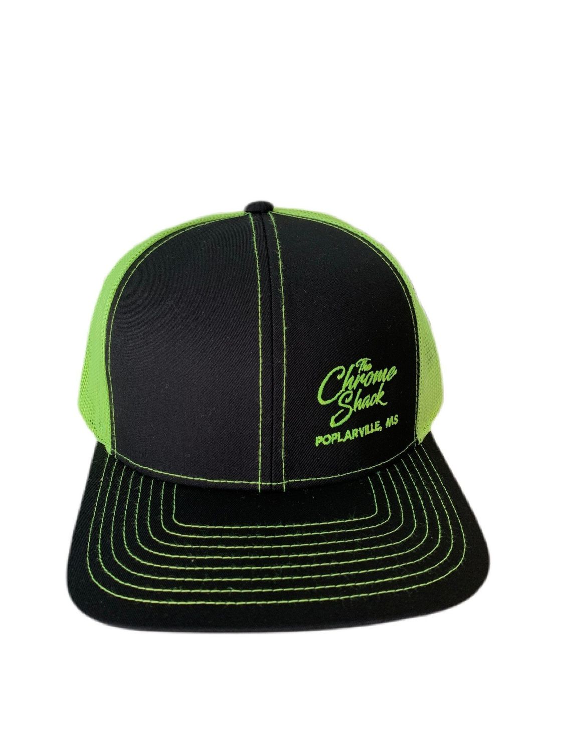 The Chrome Shack Hat - Black/Neon Yellow