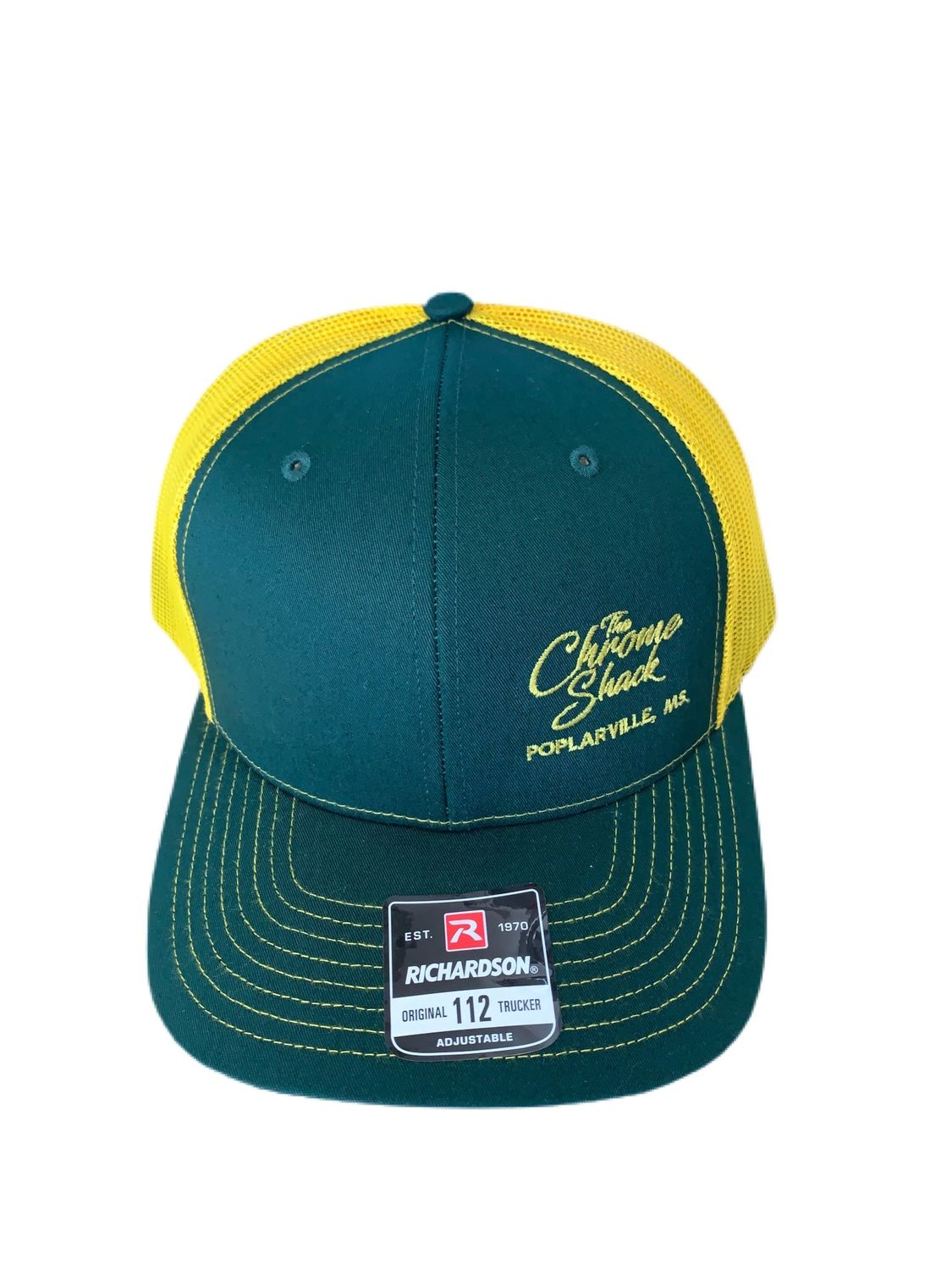 The Chrome Shack Hat - Dark Green/Yellow