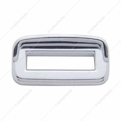 Chrome Plastic Toggle Switch Label Cover With Visor For 2002+ Peterbilt (Card Of 6)