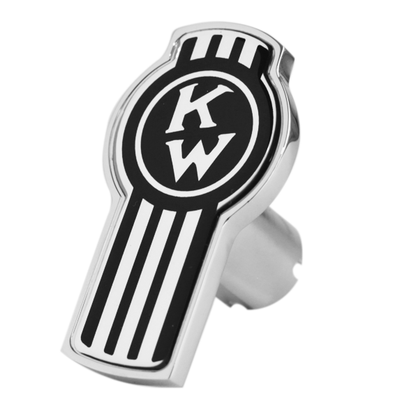 Kenworth Logo Shape Knob Black 190