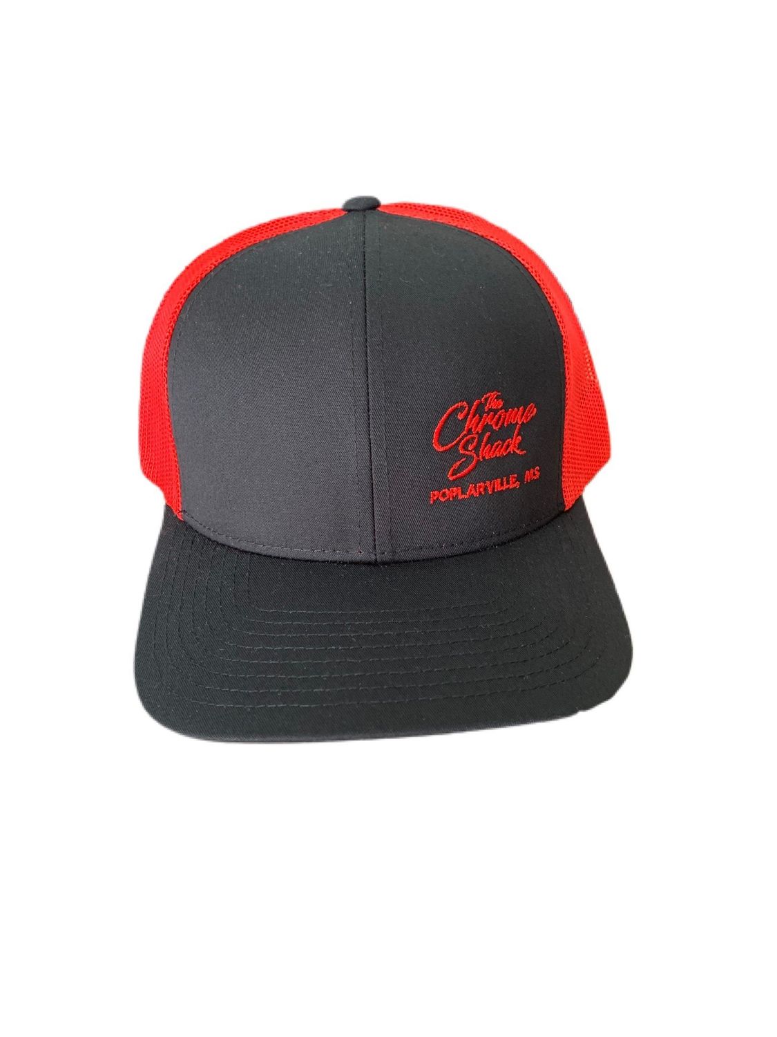 The Chrome Shack Hat - Black/Red