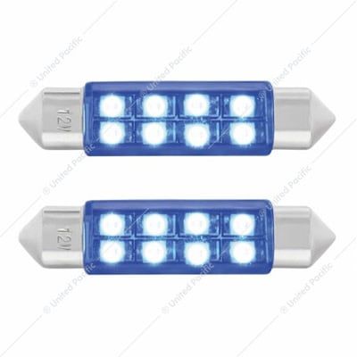 8 SMD High Power Micro LED 211-2 Light Bulb - Blue (2-Pack)