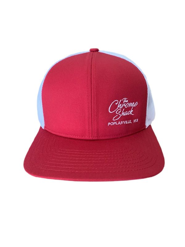 The Chrome Shack Hat - Cardinal/White