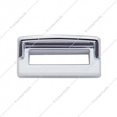 Chrome Plastic Switch Label Covers With Visor For 2001 &amp; Older Peterbilt (Pack of 6)
