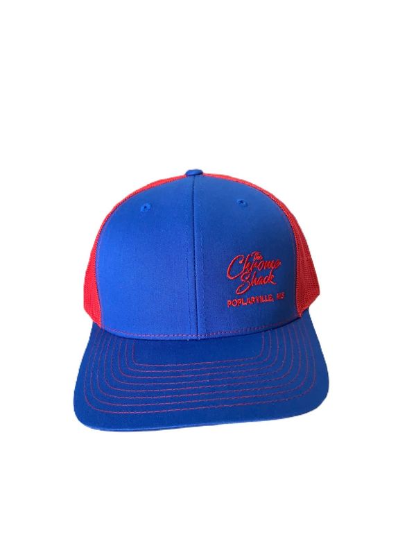 The Chrome Shack Hat - Royal Blue/Red