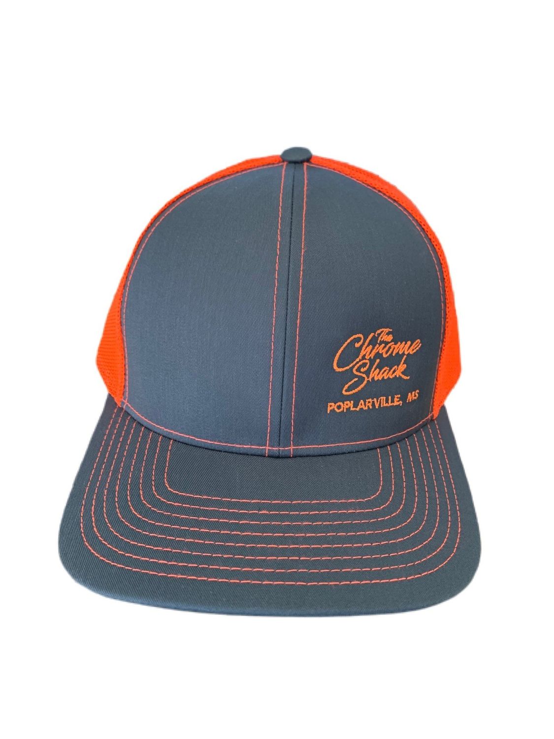 The Chrome Shack Hat - Graphite/Neon Orange