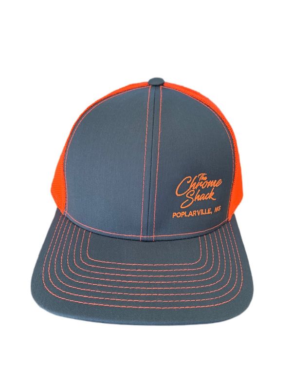 The Chrome Shack Hat - Graphite/Neon Orange