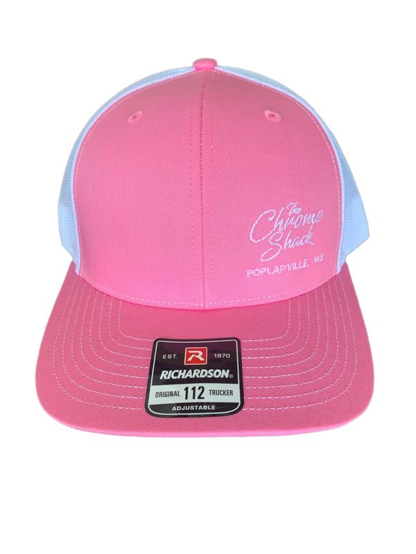 The Chrome Shack Hat - Pink/White