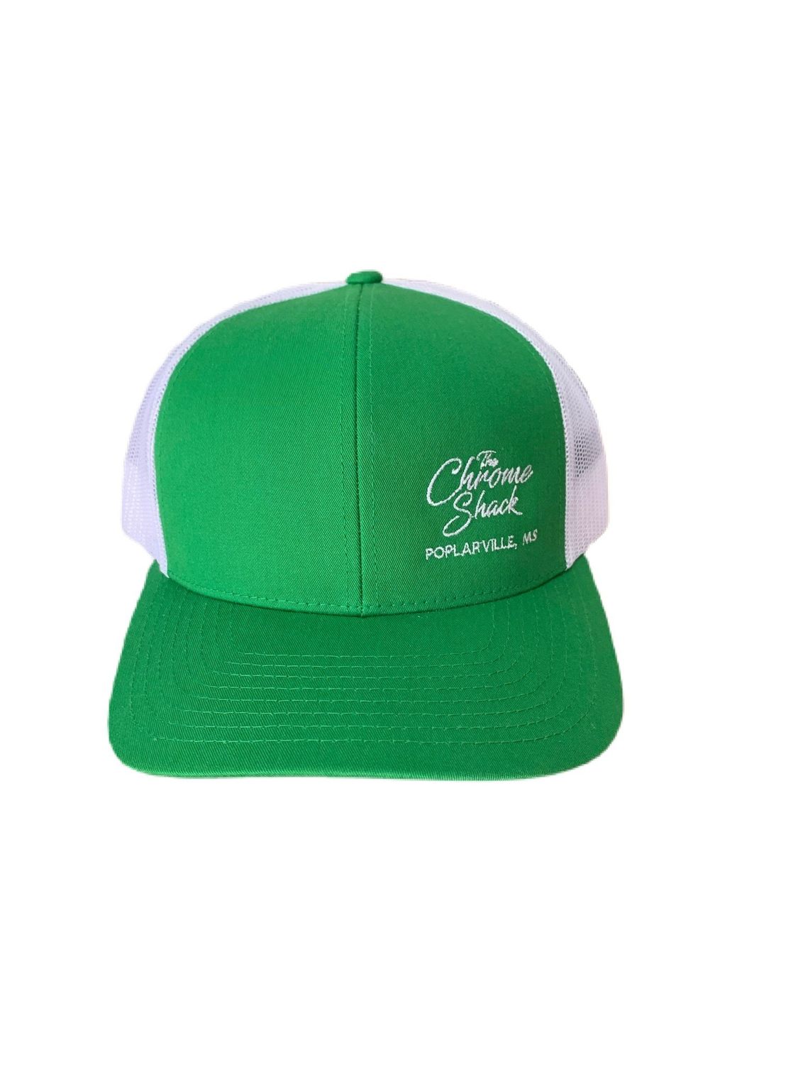 The Chrome Shack Hat - Kelly Green/White