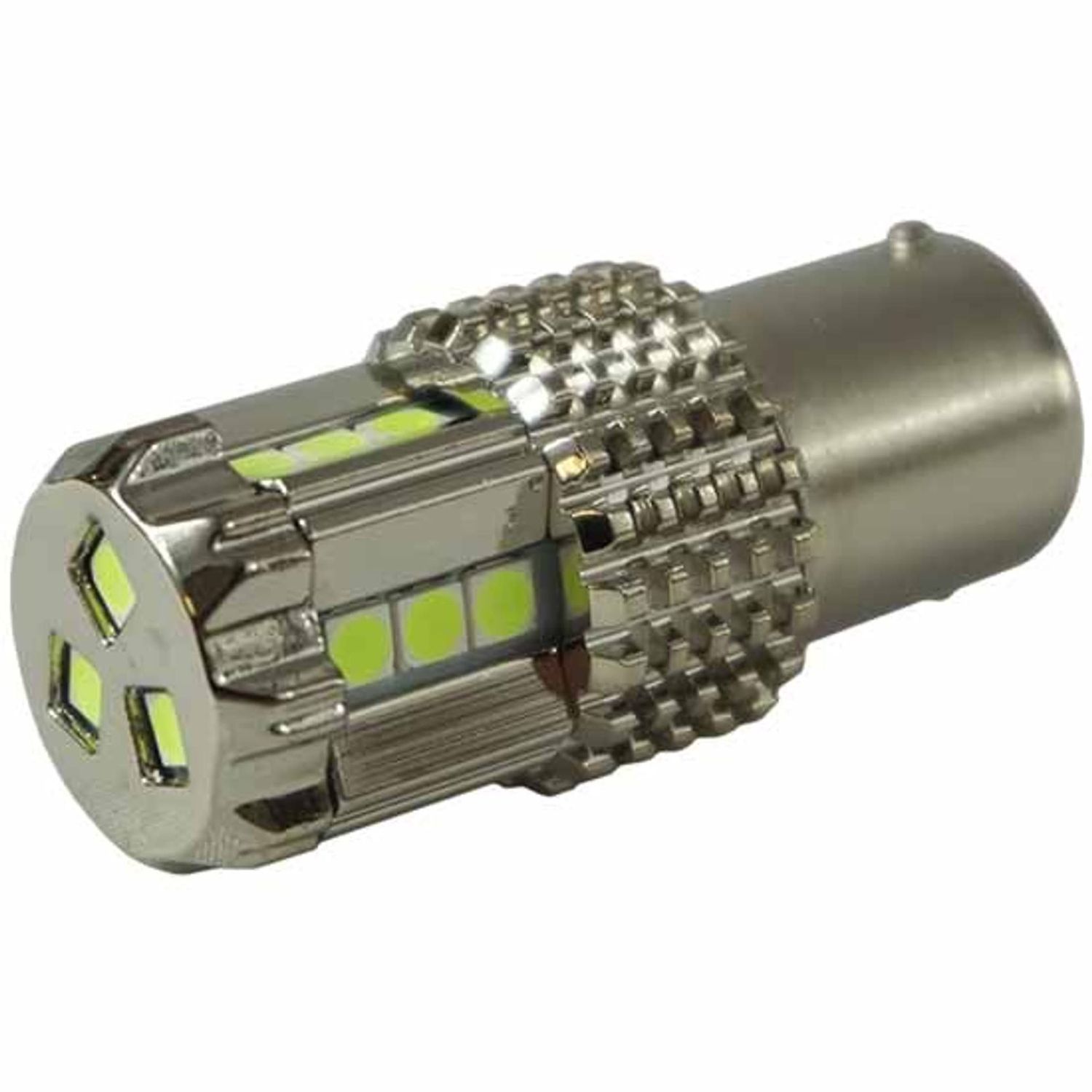 Green - 15 LED 1156 Bulb for Glass Lens Light. Super Bright (2nd Gen.)