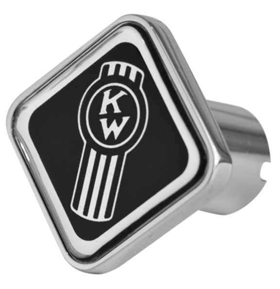 Kenworth Old Logo Square Knob Black