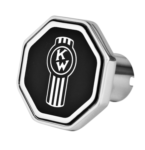 Kenworth Old Logo Octagon Knob Black