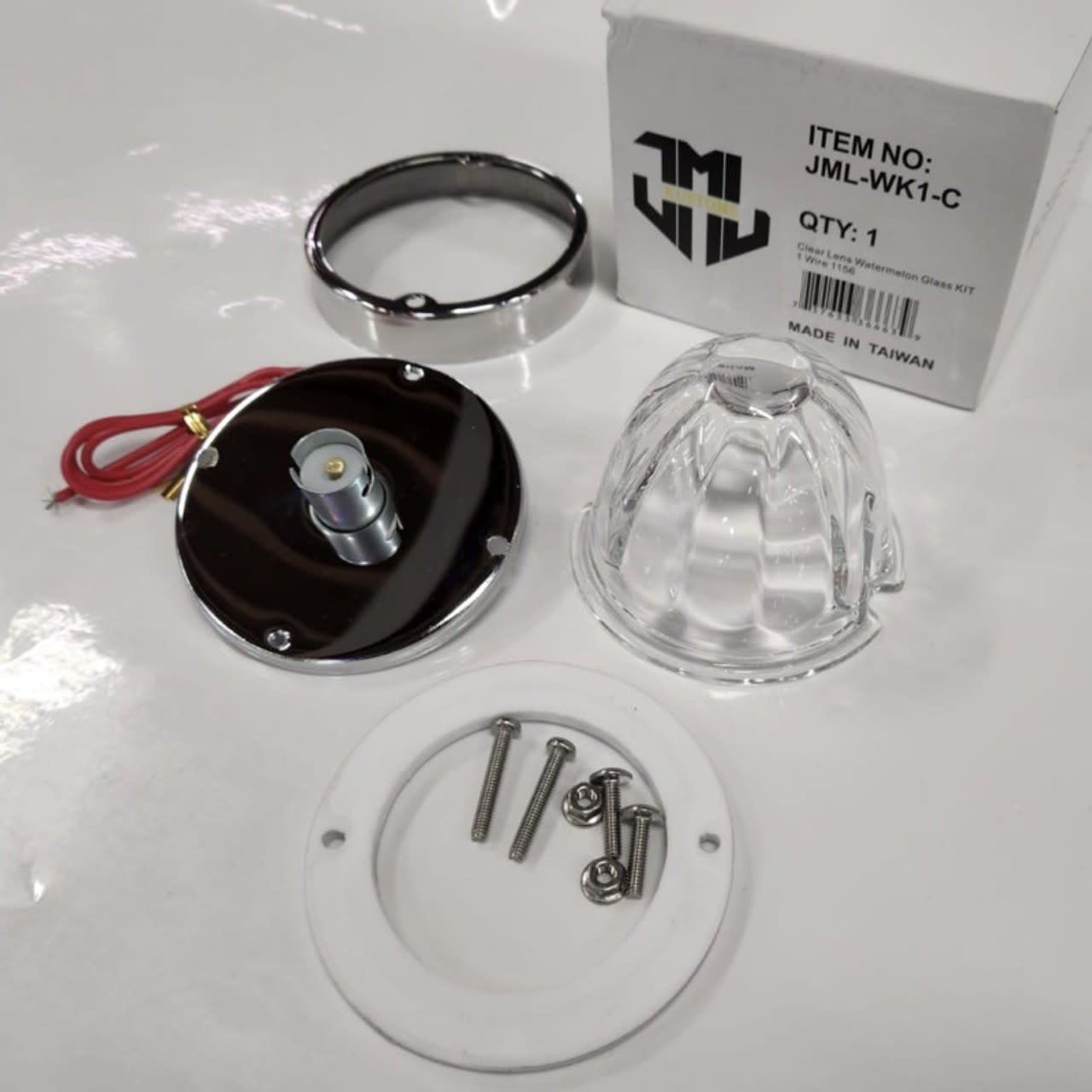 JML Clear Lens Glass Watermelon 1 Wire Kit 1156
