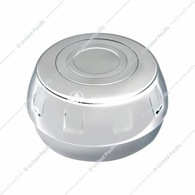 Chrome Steering Wheel Hub &amp; Horn Button Kit For 1998-2005 Peterbilt, 2001-2002 Kenworth