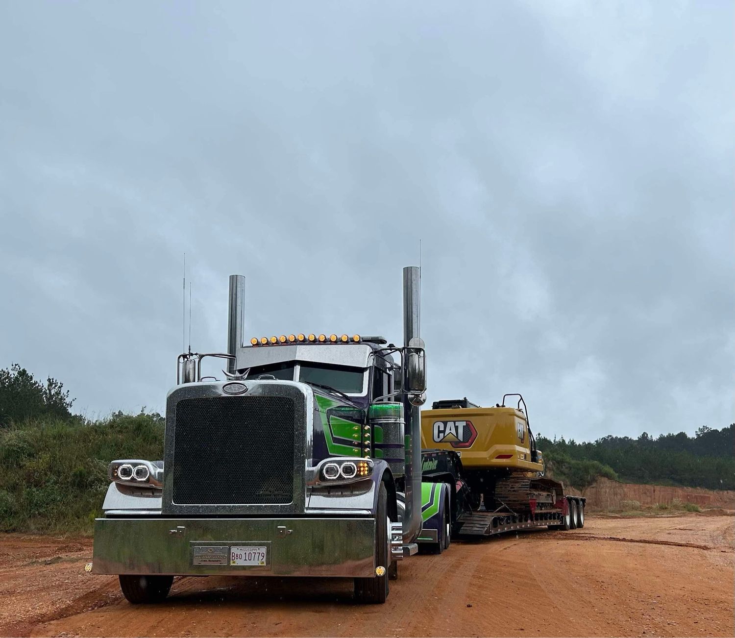 Peterbilt 389 18" Box End Chrome Bumper