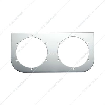Stainless Light Bracket With (2) 4" Light Cutouts