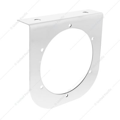 Stainless Light Bracket With Single 4" Light Cutout