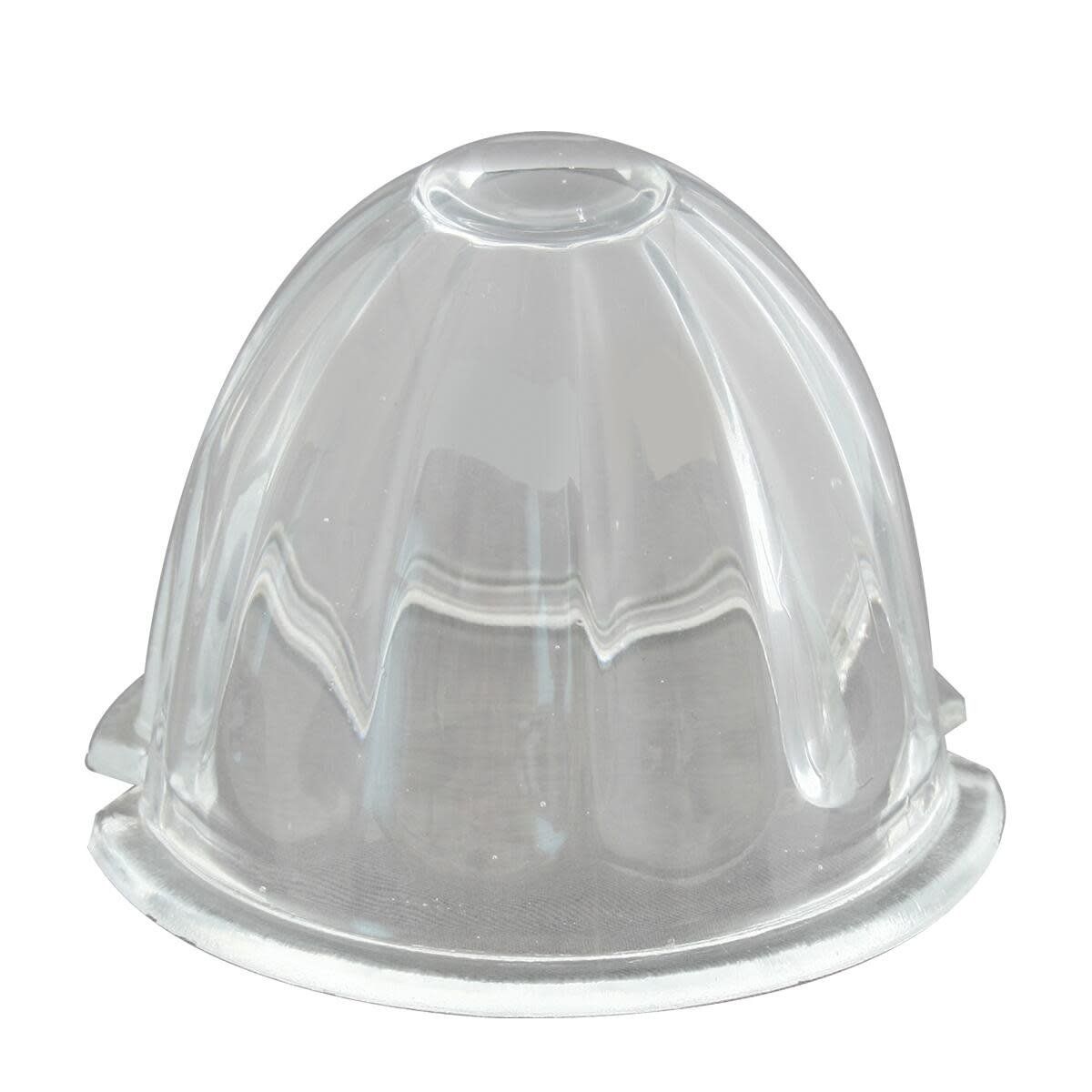 3.5" White Watermelon Glass Lens