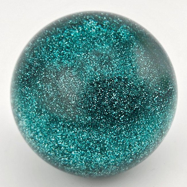 Aqua Flake - Glitter Ball Shift Knob
