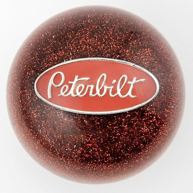 Red Peterbilt Oval Red Flake Ball