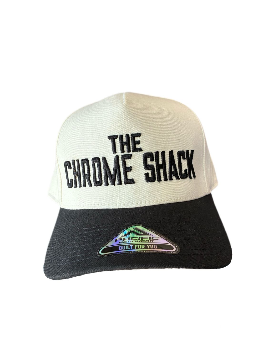 The Chrome Shack Heritage Hat - Vintage White/Black
