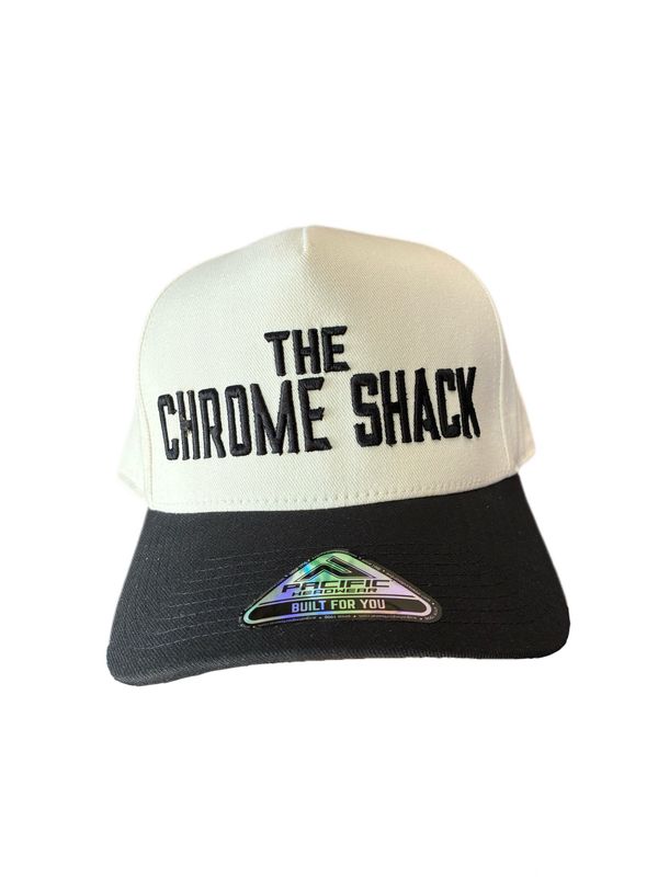 The Chrome Shack Heritage Hat - Vintage White/Black