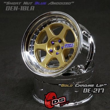 Drift Element II Wheel Set - Gold/Chrome