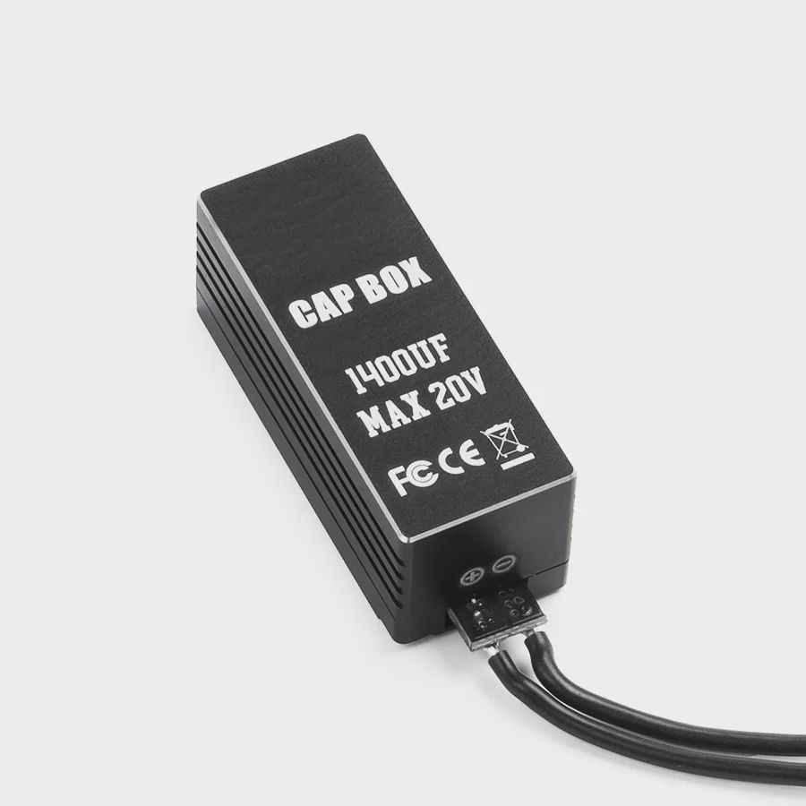 OMG 1400uF Cap Box, Color: Black