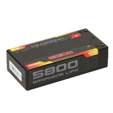 Team Orion 5800mAh 120C 7.6v Ultimate Graphene Shorty LiPo Battery
