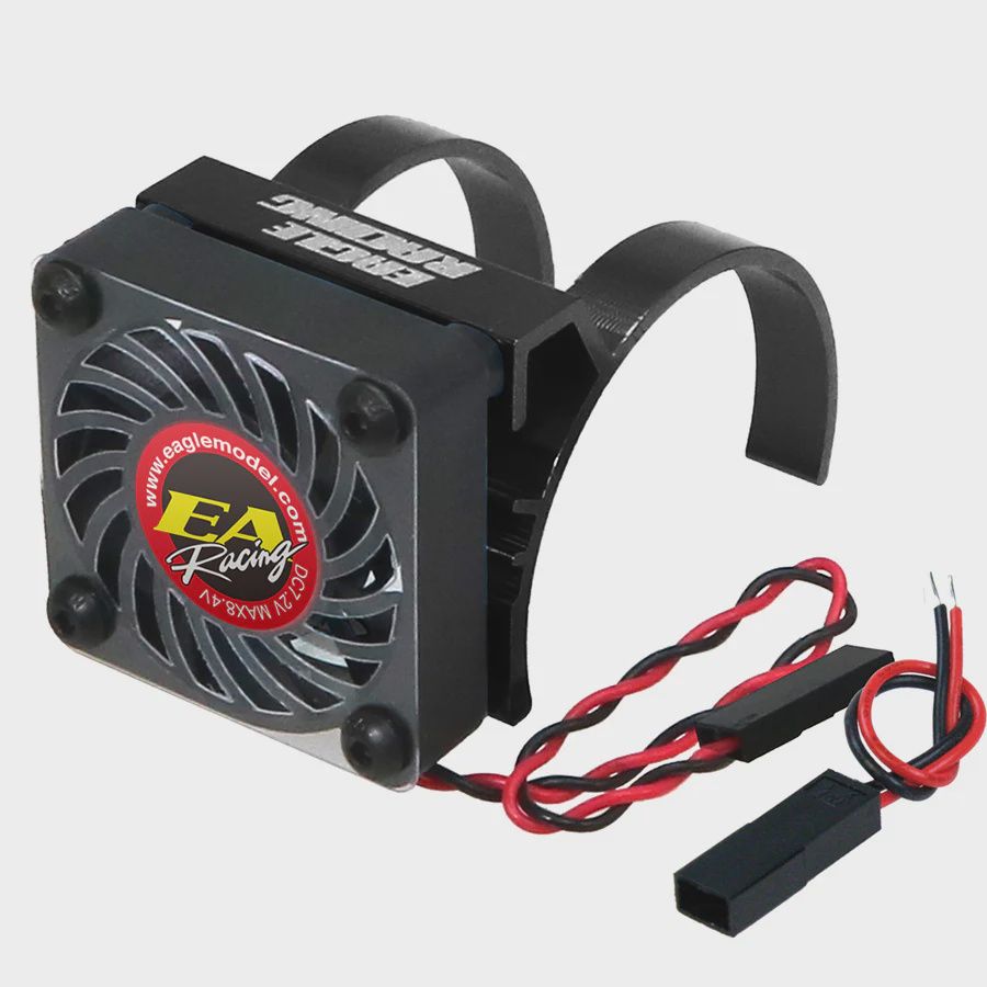 Eagle Racing Alum. Motor Heatsink Light Weight V2 w/ Fan, Color: Black