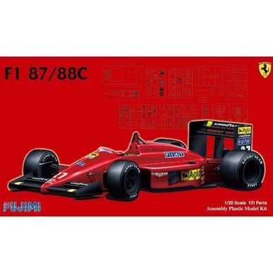 FUJIMI 1/20 FERRARI F1-87/88C (GP-6) PLASTIC MODEL KIT