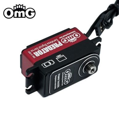 OMG PREDATOR Low Profile Digital Servo - Red