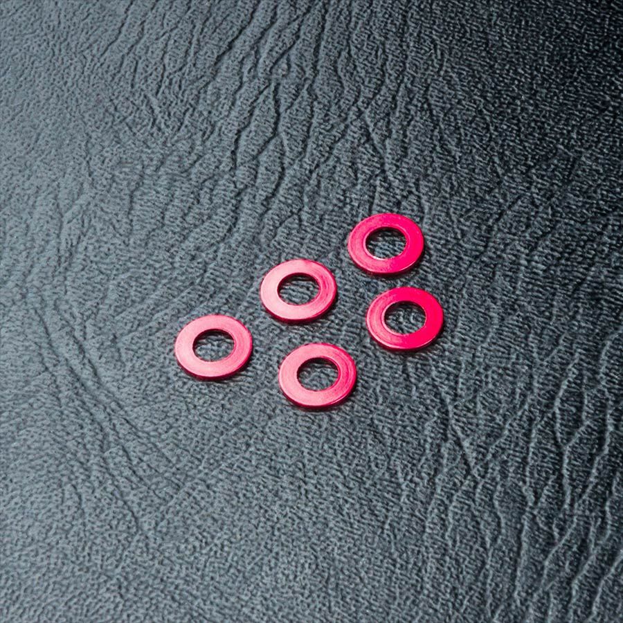 MST Alum. Spacers - Red, Size: 0.5mm
