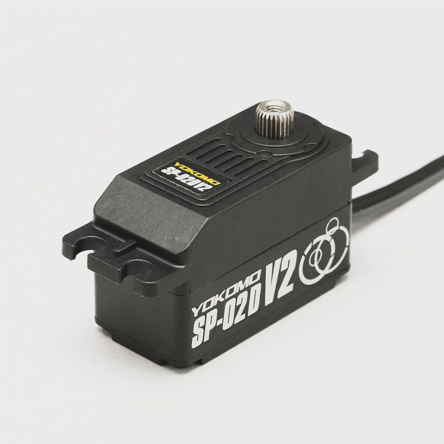 Yokomo SP02 Drift Spec. V2 Low Profile Digital Servo - Black. Red. Purple, Blue, Color: Black