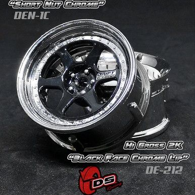 Drift Element II Wheel Set - Hi Gloss 2K Black/Chrome