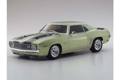 KYOSHO 1/10 FAZER MK2 1969 CHEVY CAMARO Z/28 FROST GREEN 4WD ELECTRIC RC CAR [34418T2]