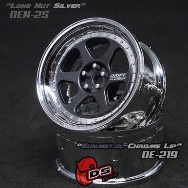 Drift Element II Wheel Set - Gunmetal/Chrome