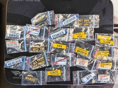 RC Metal Generic Number Plate - SINGLE